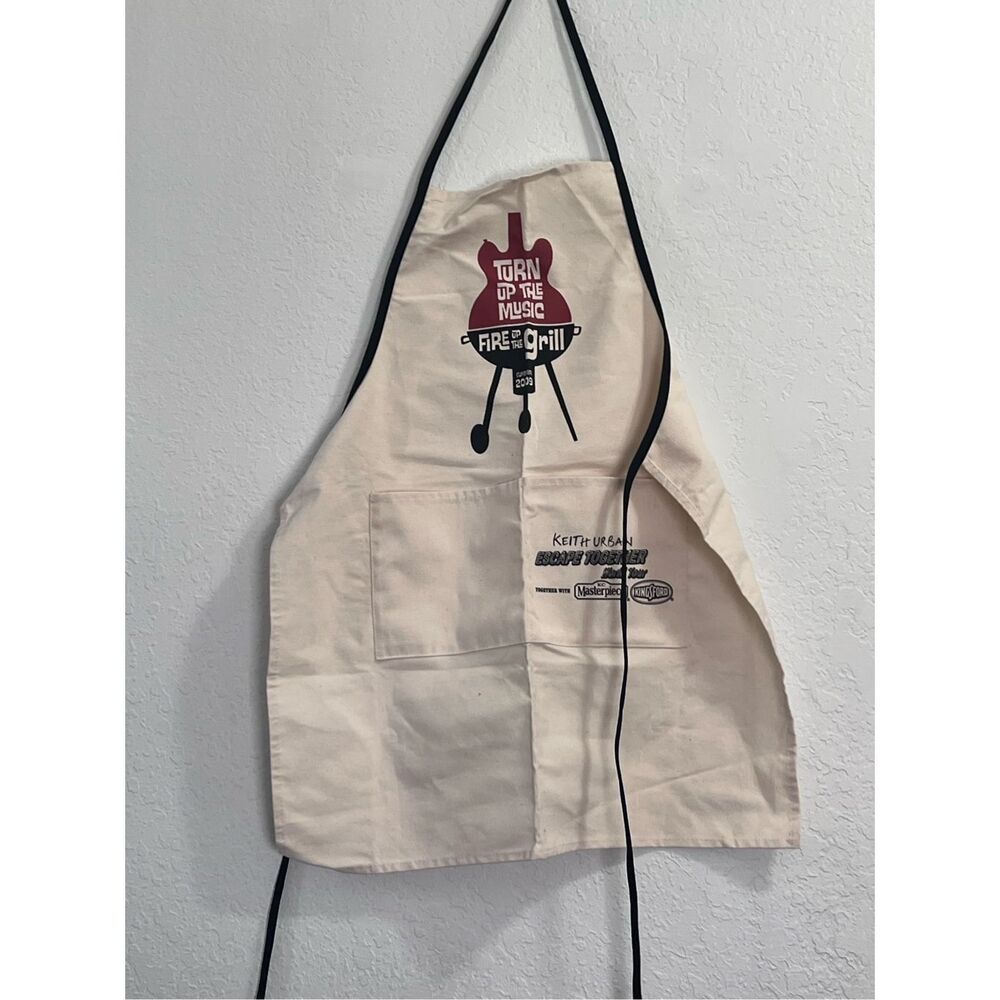 NEW Keith Urban Escape Together World Tour Souvenir Apron 2009 Fire Up The Grill